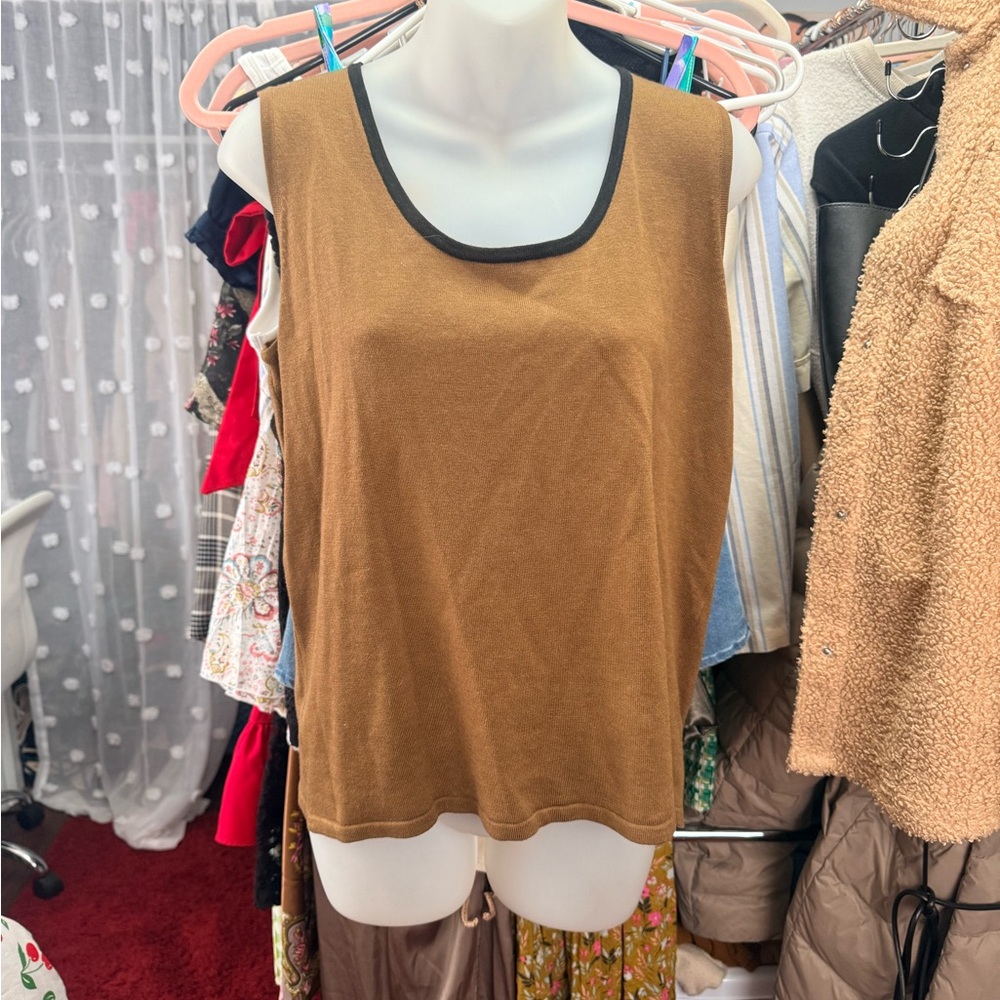 Bob Mackie Brown Sleeveless Women's Top